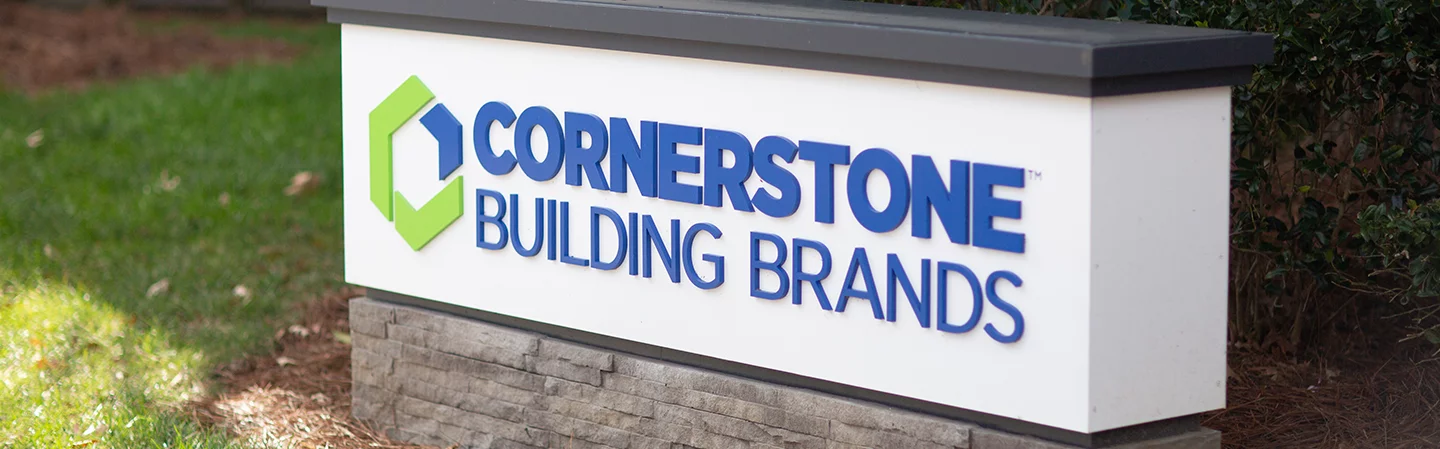 Cornerstone Building Brands exterior sign