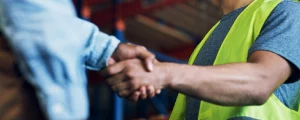 two people shaking hands